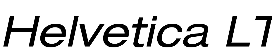 Helvetica LT 53 Extended Oblique cкачати шрифт безкоштовно